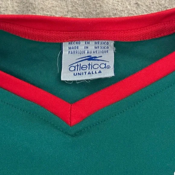 Atletica Mexico 2002 Home Football Shirt Soccer Jersey Size Medium Y2k Blokecore
